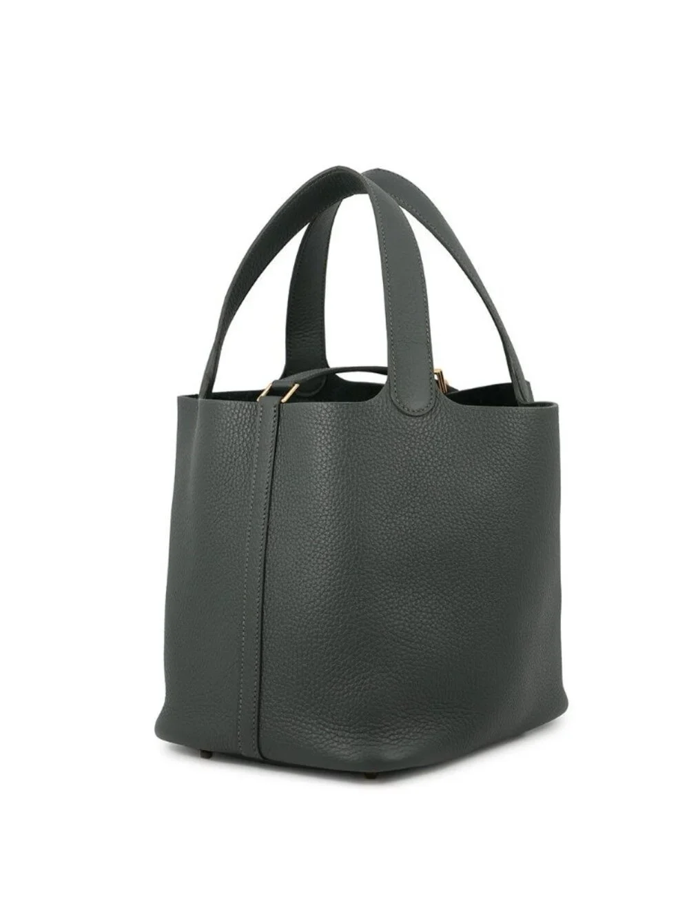 Hermes Handbag Picotin Lock MM Vert Mangrove Gold Taurillon Clemence